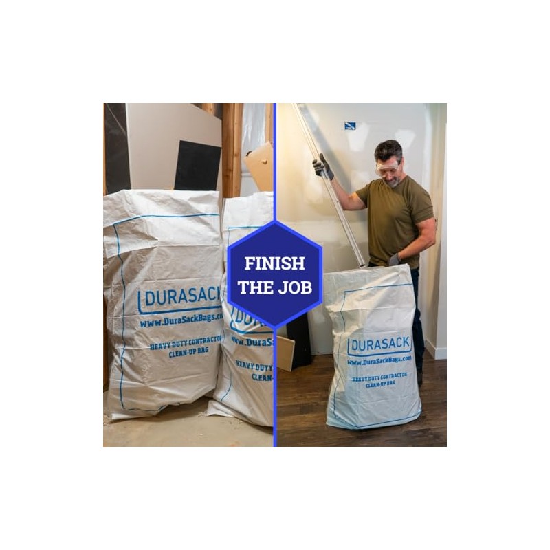 DURASACK Contractor Bags Heavy Duty 40-Gallon, Pack of 16