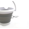 SAMMART 5L Collapsible Plastic Bucket - Foldable Round Tub -