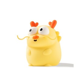 YUORGIFSI Lying Flat Duck Night Light LED Squishy Lamp Rechargeable Cute Lamp with 2-Level Brightness Silicone Dimmable Nursery Nightlight Funny Gift USB Rechargeable (Dragon)