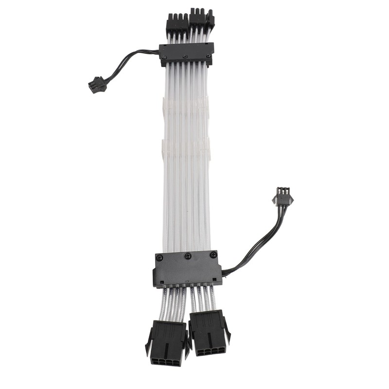 RGB PSU Cables ARGB GPU Power Supply Cable 2x8 Pin