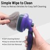Self Cleaning Pet Shedding Slicker Brush, Cat Shedding Grooming, One-Click