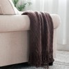 BOURINA Throw Blanket Textured Solid Soft Sofa Couch Cover Decorative