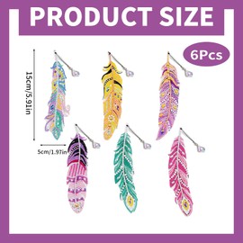 Embhlitfe Bastelse Children from 6 Years, Diamond Painting Bookmark Children Adults, Creative Craft Set Gifts for Girls 7 8 9 10 11 12 Years, Advent Calendar Filling Children's Birthday