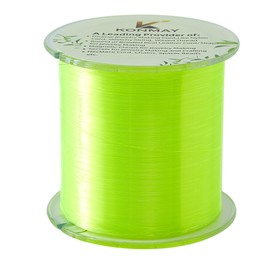 KONMAY Neon Green Monofilament Fishing Line, 0.52mm/40.0 Lbs Tested, High Strength, Abrasion Resistance and Low Memory Mono Line for Fishing and Crafting