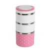 QANYEGN Stainless Steel Insulated Lunch Box, Stackable Lunch Box, 3