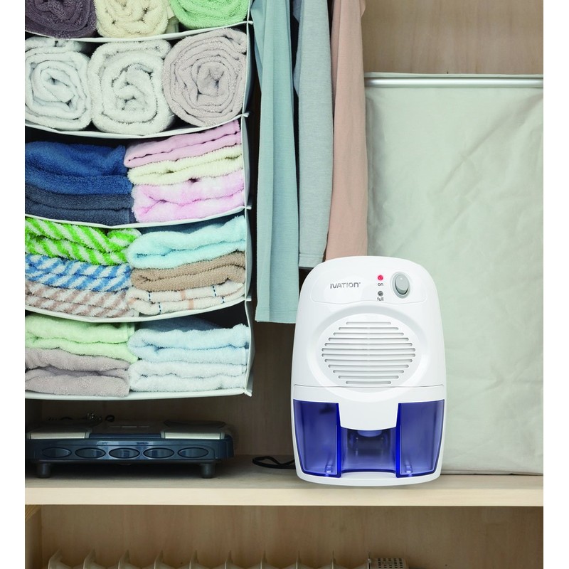Ivation IVADM10 Powerful Small-Size Thermo-Electric Dehumidifier - for Smaller Room,
