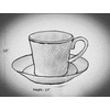 Lorren Home Trends 80-1234 Cups and Saucers, One Size, Red
