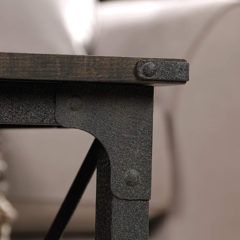 Sauder Steel River Coffee Table, L: 42.91" x W: 24.21"