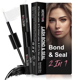 Lash Bond and Seal, Lash Cluster Glue for DIY Eyelash Extensions,Individual Lash Glue for Cluster Eyelash, Strong Hold, Eye Lash Glue for Personal Makeup Use (Black01 Bottle)