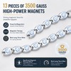 Magnetic Bracelets for Women, Stainless Steel Leaf Links, Fashion Design