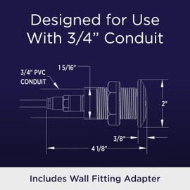 S.R.Smith FLED-TM-C-80 12V & 2W Treo Micro LED Pool Accent Light, 80' Cord, Red/Blue/Green