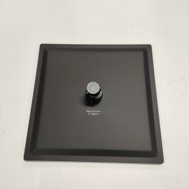 KES SUS304 Stainless Steel 10-Inch Shower Head Rainfall Style Modern Square Ultra Thin, Matte Black, J211S10F18-BK