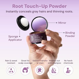Style Edit Root Touch Up Powder, to Cover Up Dark Roots and Grays Between Salon Visits, Water Resistant, Non-Sticky, Compact And Mess-Free, Medium Brown Hair Color (Pack of 3)