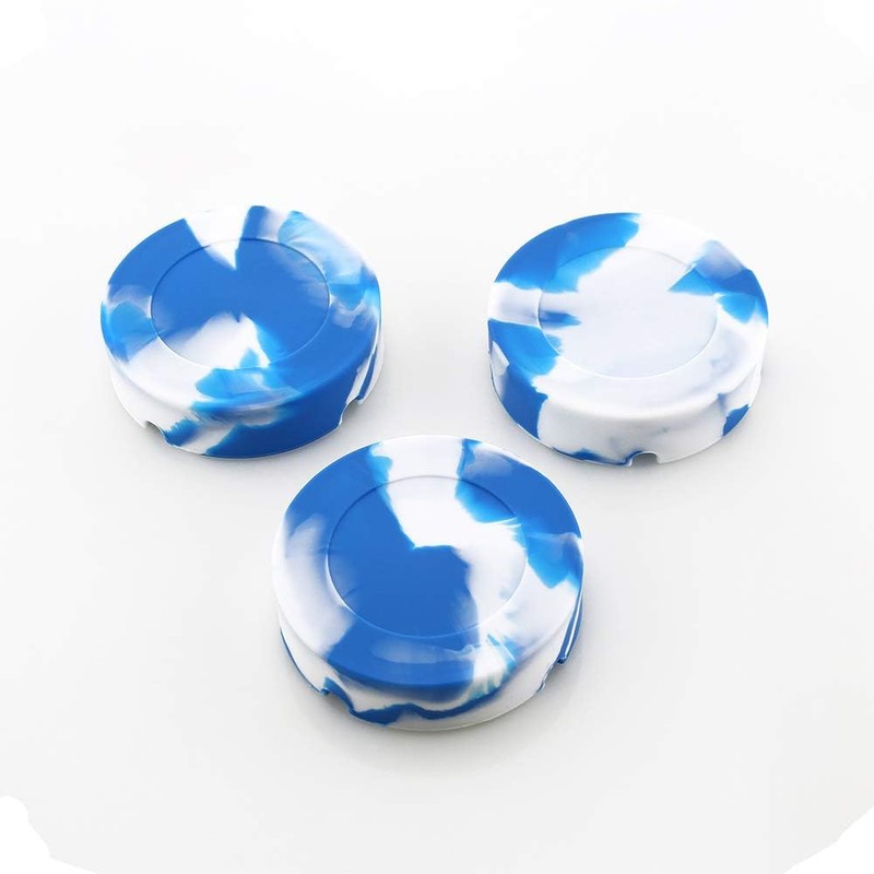 2Pack Silicone Ashtray, JCSMARTEC Unbreakable Rubber High Temperature Heat Resistant