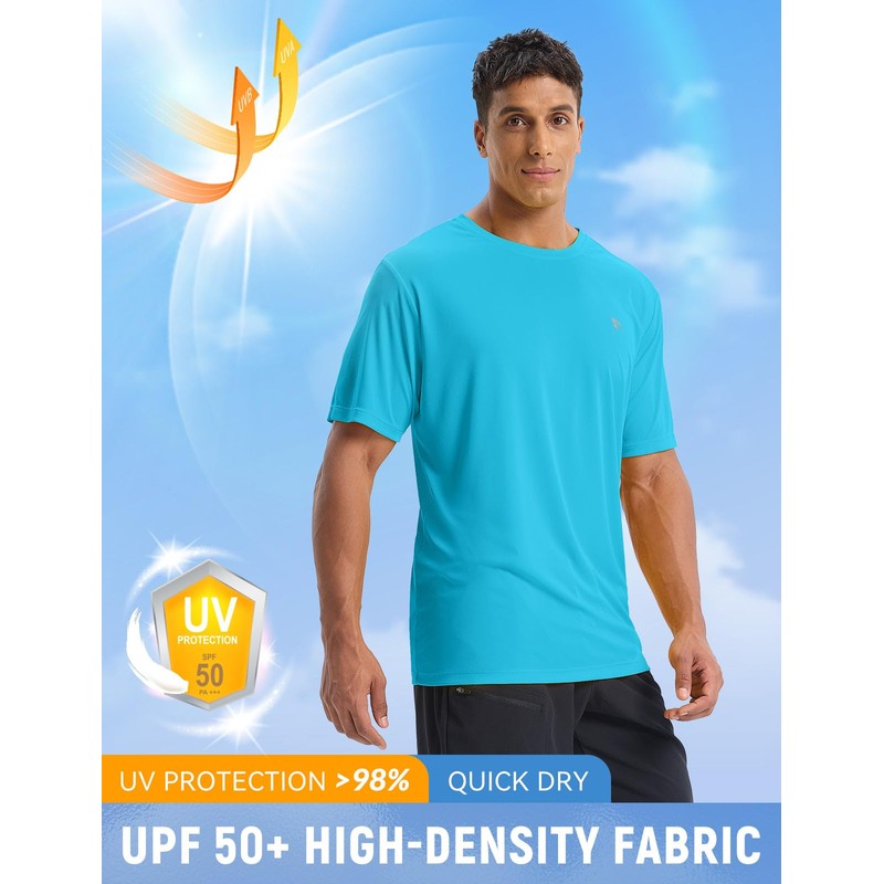 BALEAF Men's Running Hiking T Shirts UPF 50+ Quick-Dry Tops