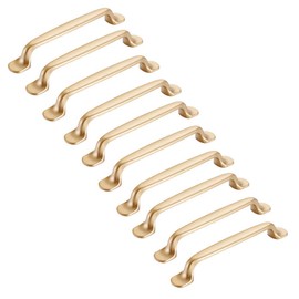 MARGUERASW 10 x Gold Cabinet Handles 192 mm - Kitchen Cabinet Door Handles