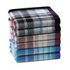 HOULIFE Cotton Handkerchiefs for Men, Checkered Men’s Handkerchief, Plaid Pocket
