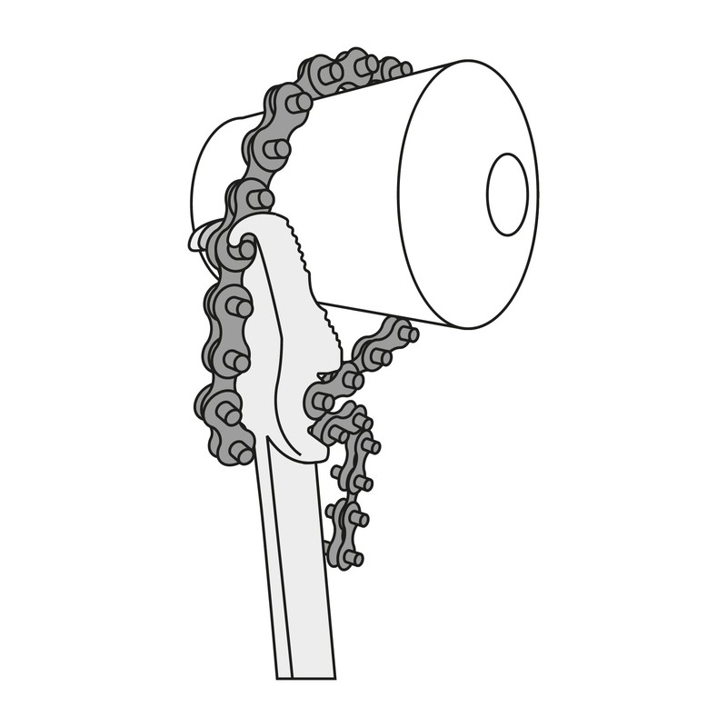 Truper LLC-801, Llave universal con cadena, 280 mm