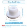 12 PCS Bathtub Jet Covers Silicone Hole Plug White Tube