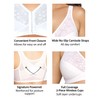 Exquisite Form Womens Front Close Posture #5100565 Bra, White, 38B