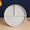 Tianlong 4Pcs Divided Dinner Plate, 9 inch Portion Control Plates,
