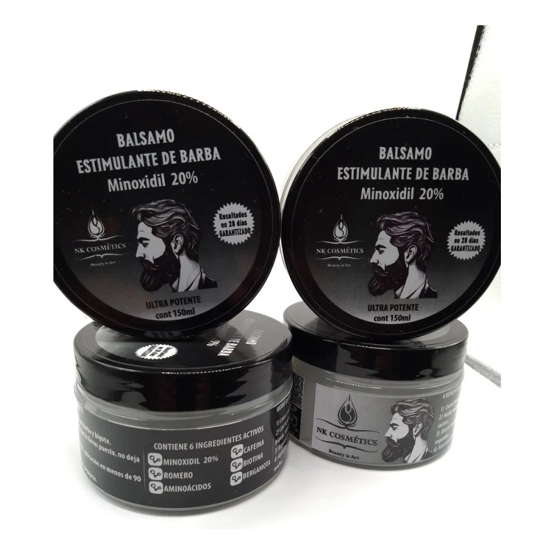 4 Balsamos Ultra Potentes Para Crecimiento De Barba Fina