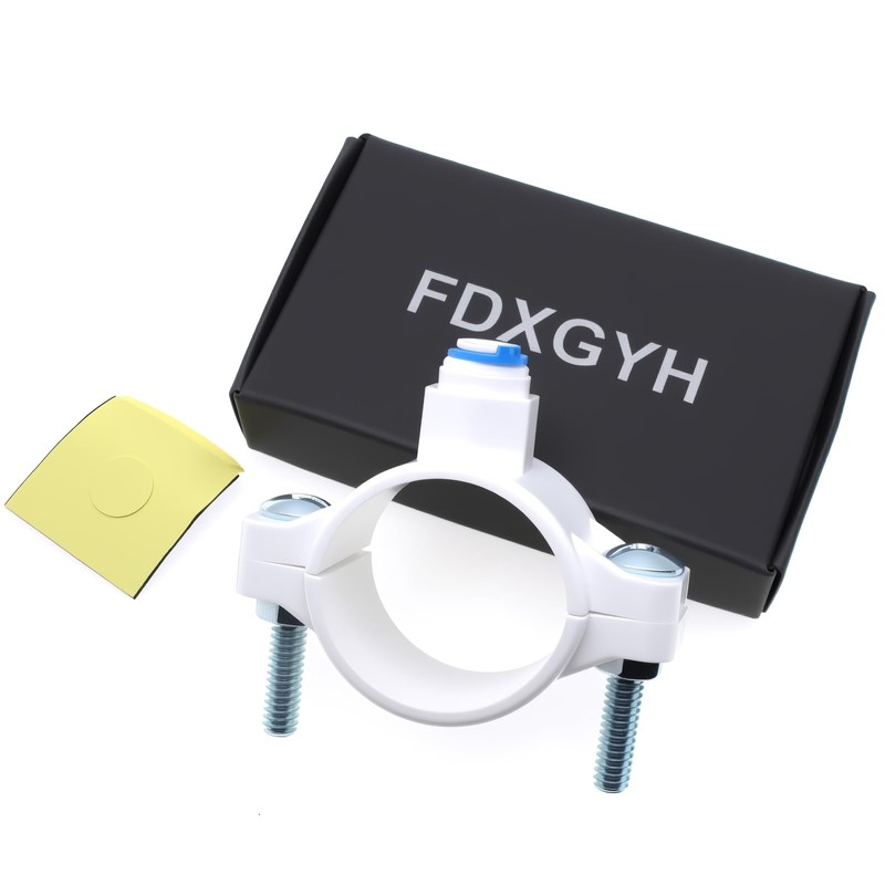 FDXGYH 1 Pcs Drain Saddle Valve 1/4" Quick Connect Hose