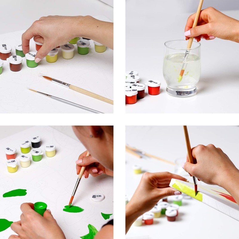 murando - Painting by Numbers Angel with Heart 40 x