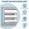 18 Inch Galvanized Shutter Exhaust Louver Vent, Automatic Gravity Shutter