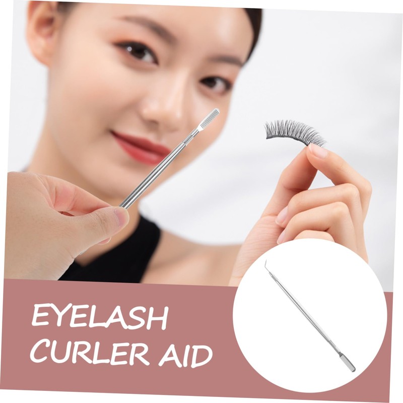 Healeved Ergonomic Handle Lash Brush Stainless Steel Eyelash Separator Tool