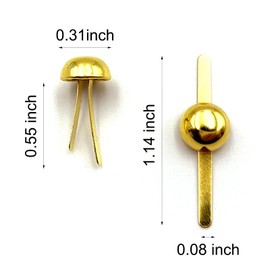 Qgond 300PCS,Brads for Paper Crafts,Brass Fasteners,Paper Fasteners,Brads Paper Fasteners,Paper Fasteners for Crafts,Fasteners for Crafts,Craft Pins,Split Pins