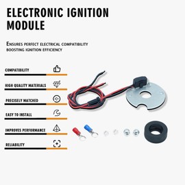 RigidWire 2541 Electronic Ignition Module Harness Waterproof Compatible with Jeep 134L 134F 4Cylinder 1964-1971 Willys CJ5 CJ6 Jeepster DJ5 Commando FC150 FC170 Utility Dispatcher DJ3 CJ3 12V