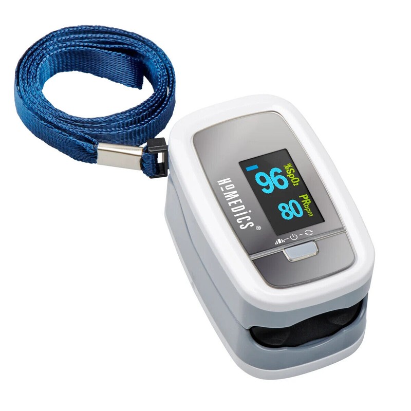 HoMedics Premium Pulse Oximeter ±2% Measurement Accuracy Pulse Rhythm Graph