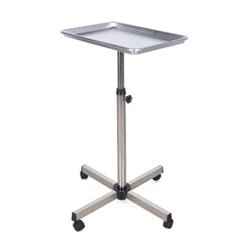 Salon Tray Beauty Rolling Cart,Height Adjustable Premium Aluminum Salon Tattoo Rolling Tray Station,Hairdressing Mobile Beauty Trolley Cart Service Instrument Tray