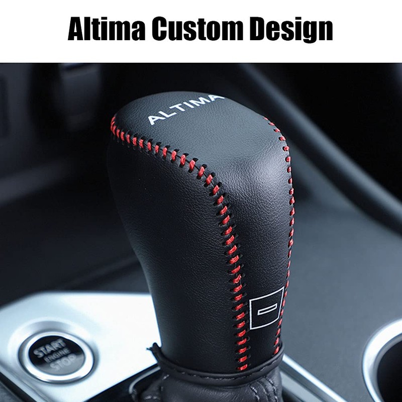 XITER For Genuine Leather Gear Shift Knob Cover Car Protect