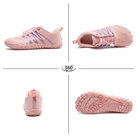 ziitop Barefoot Shoes Women Men Minimalist Shoe Wide Toe Box Zero Drop Pink