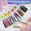 50 Pcs Clear Nail Swatch Sticks - Acrylic Nail Swatches