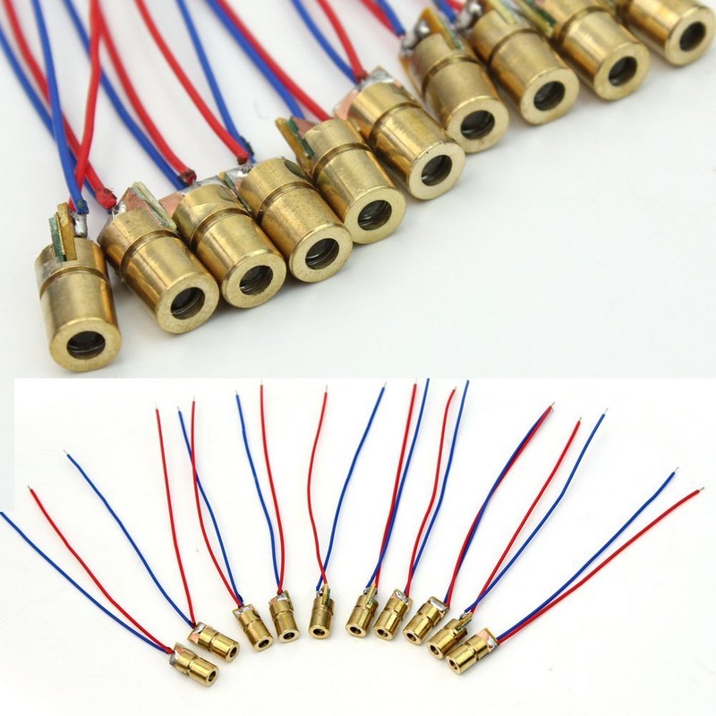 ANBE 3-5V Class II Laser Module, Lens Changeable, Red Dot,