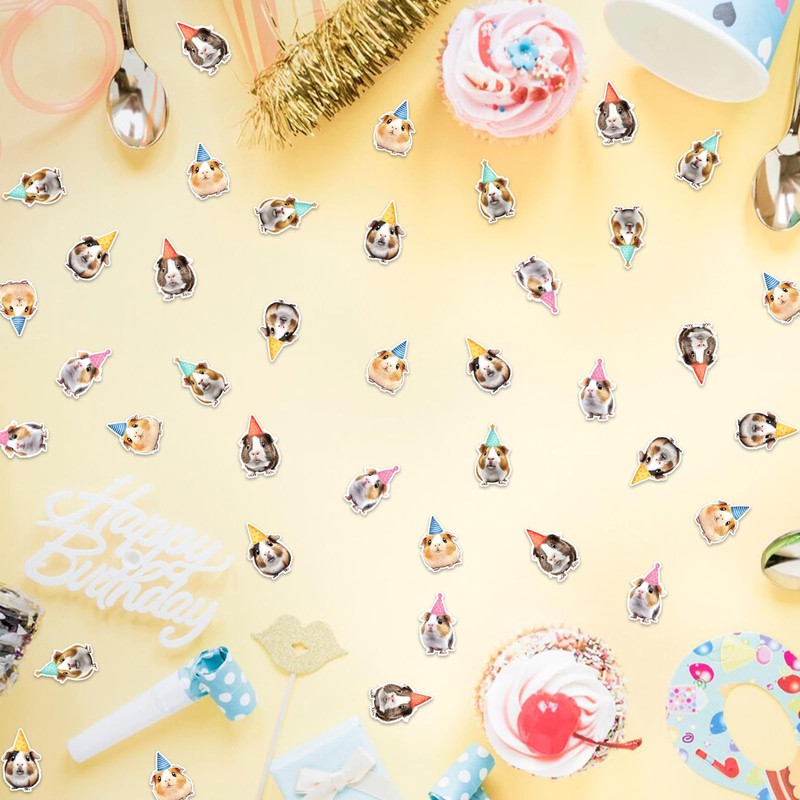 200 Pcs Guinea Pig Confetti for Birthday Party Baby Shower