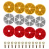 NCZCDZSW Round Rear Reflector Pack of 12 60 mm Cat