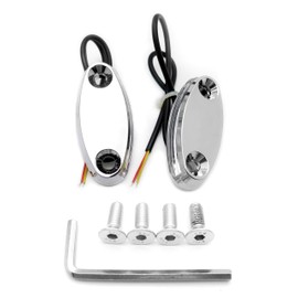 AfterMokit Replacement LED Mirror Block Off Base Plates for Honda CBR250R 2011-2013 CBR600F4 1999-2006 CBR600RR 2003-2020 CBR900RR 2001-2003 CBR1000RR 2004-2007 without Logo Chrome