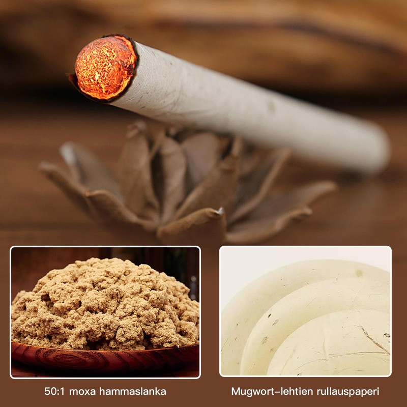 12 Rolls/Box Pure Moxa Rolls for Gentle moxibustion 50:1 Extraction