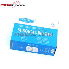 PRECISE CANADA: Box of 100PC Disposable USE Carbon Steel Scalpel Blade STERILE #20 PC