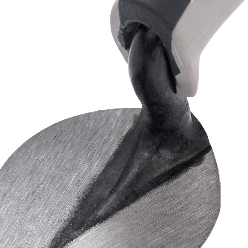 Cat's tongue forged trowel with bimaterial handle 180 x 50