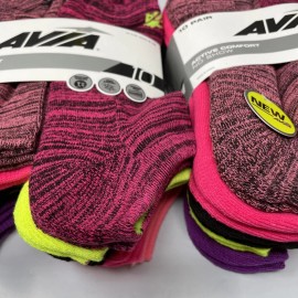 AVIA  Active Comfort No Show Socks Wms 4-10 Moisture Wicking 20 Pairs Total