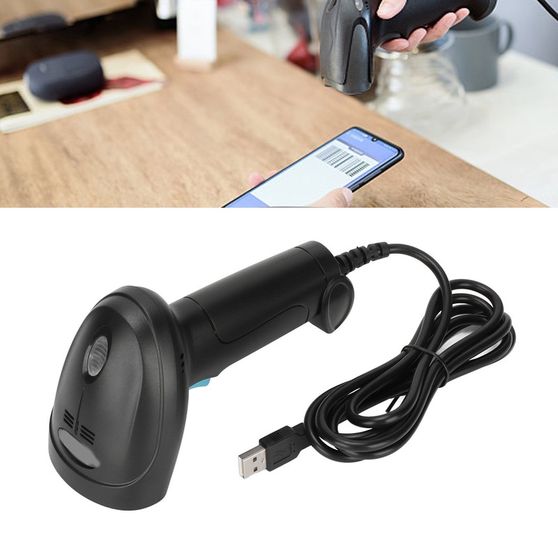 Portable Barcode Scanner Quick Scanning IP54 Waterproof Ergonomic Design USB