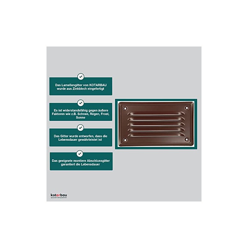 KOTARBAU 05907465900836 Post Support, 165 x 100 mm, Brown