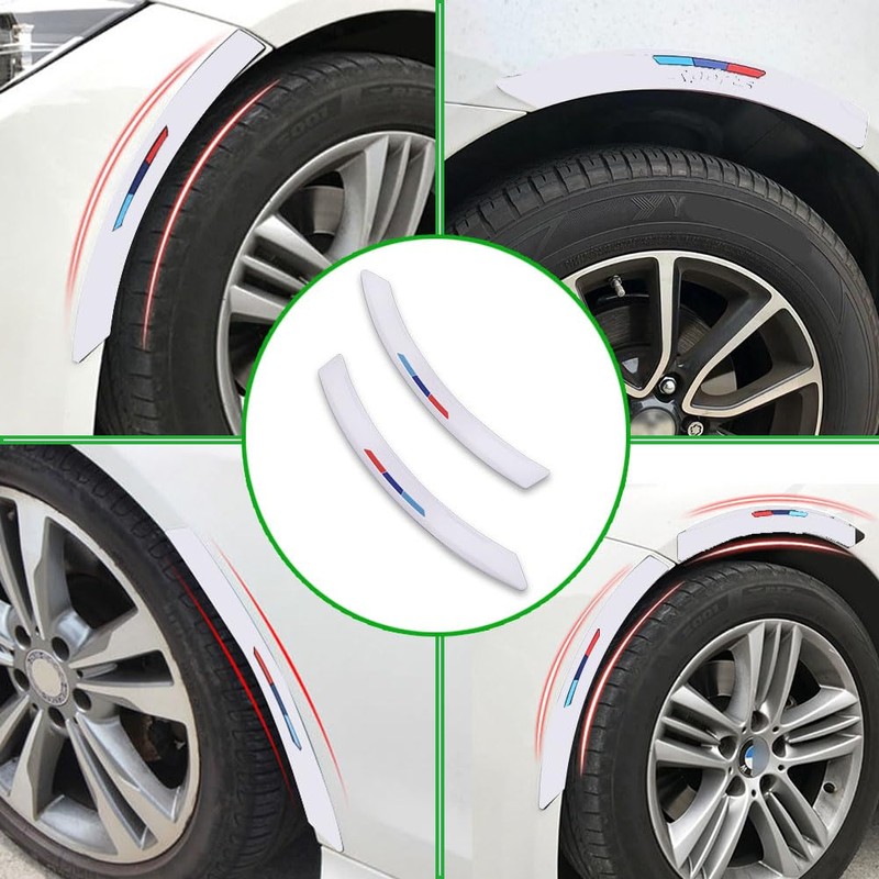 WARKLMA 2pcs Anti-Collision Patch Bumper Guard Strip Anti-Scratch Bumper Protector