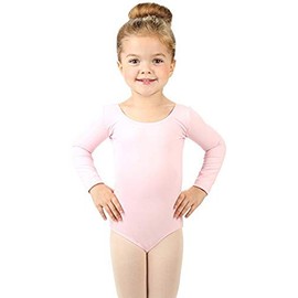 Elowel Pajamas Gymnastics Leotards for Girls - Long Sleeve & Scoop Neck Leotard for Girls Dance