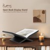 PUERSI PUERSI Open Display Stand, Wooden Large Book Holder, Coffee